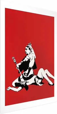 Produktbild von Posterpapier Poster - Banksy: Queen Victoria 60x90 cm Streetart h-C-0095-ao-a