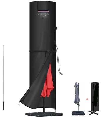Productafbeelding van Beschermhoes voor tuinpaviljoen, waterdicht, 260x65/65 cm, 420D Oxford stof, winddicht