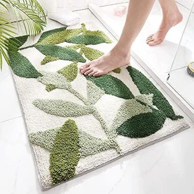Zdjęcie produktu dla Mata antypoślizgowa do łazienki Unyqoos® – wysoce chłonna mata łazienkowa z mikrofibry, 50 x 80 cm, miękka i komfortowa, można prać w pralce