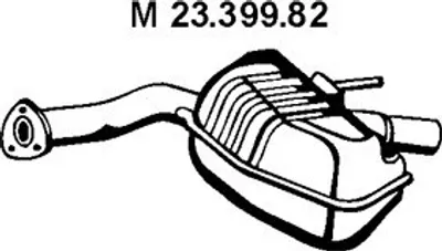 Produktbild von VEGAZ MS-318 Mittelschalldämpfer Schalldämpfer passend für MERCEDES-BENZ SLK (R170)