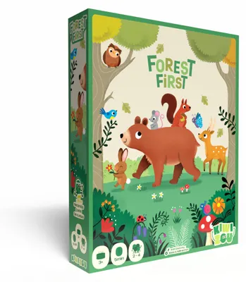 Imagen del producto de KIWIZOU, "Forest First" – Juego para niños, carrera, juegos cortos, juego familiar con animales del bosque, juego para niños pequeños, para 2 a 4 jugadores a partir de 3 años