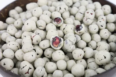 Immagine prodotto di Mirtilli ricoperti di cioccolato bianco, 165 g