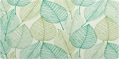 Produktbild von Blätter Mit Mustern– Schreibtischunterlage – Schreibtisch Tischunterlage – 100x50 cm – Unterlage Groß Schreibtischmatte
