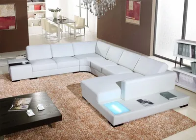 Produktbild von Eckgarnitur Wohnlandschaft U-Form Sofa Eckcouch Ecksofa Couch Garnitur Polster