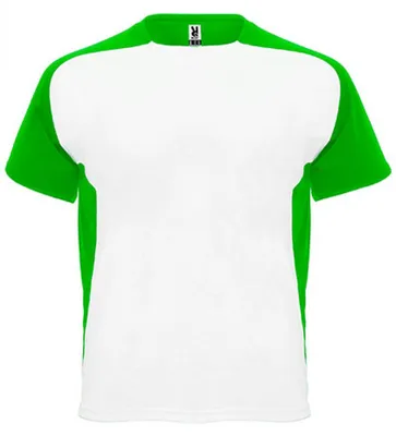 Image de Roly CA6399 | T-Shirt Bugatti Homme - Couleur : White 01/Fern Green 226 - Taille : S