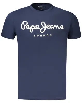 Produktbild von Stylisches Herren Kurzarm-T-Shirt Blau - Slim Fit & Nachhaltig