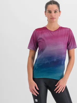 Produktbild von SPORTFUL Kurzarm Fahrrad-Shirt - FLOW GIARA - Lila/Blau S