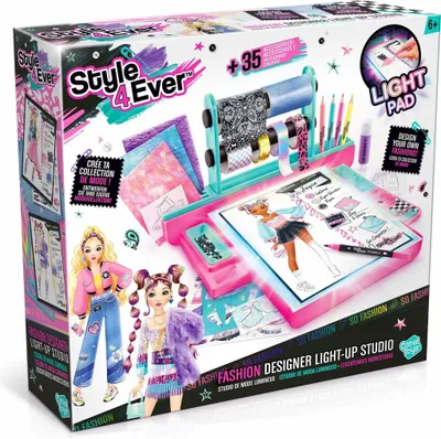 Zdjęcie produktu dla Canal Toys So Slime Fashion Designer Light-Up Studio, Zestaw do projektowania mody dla dzieci, 6 lat(a), Wielobarwny