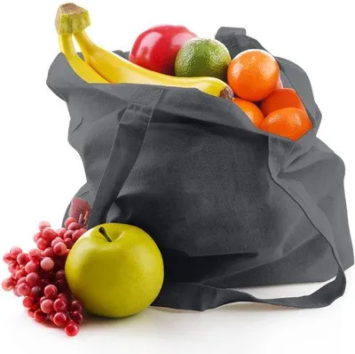 Image de Ibenzoa® : Lot de 10 sacs en coton, 100% coton, 140 g/m², couleur naturelle, non imprimés, dimensions 38 x 42 cm, avec longues anses – idéaux pour les projets de bricolage, les courses et les activités créatives