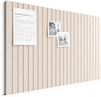 Produktbild von Große Filz Pinnwand 90 x 60 cm, 6er-Pack, Haferfarben