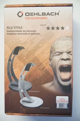 Produktbild von Oelbach Alu Style Lunar Grey Kopfhörerständer 1 Stück