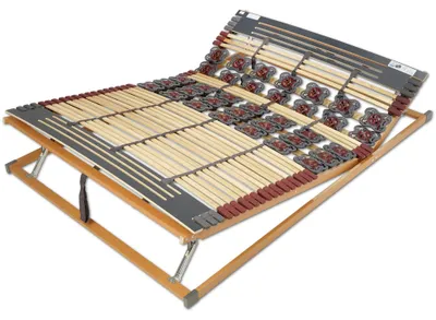 7-Zonen Lattenrost 120x200 cm, Kopf- und Fußteil verstellbar, TÜV/GS