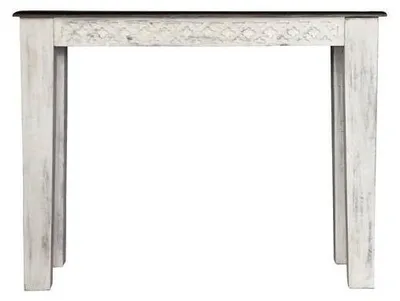 Produktbild von MASSIVMOEBEL24.DE Konsolentisch Mango / Akazie 110x40x76 weiß gewachst CASTLE-ANTIK #241