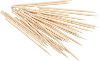 Produktbild von PAPSTAR Fingerfood-Spieße Holz "pure" Ø 3 mm, 10 cm lang | Schrumpffolie (1000 Stück)
