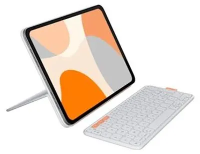 Zdjęcie produktu dla Logitech Flip Folio, AZERTY, Francuski, 1,8 cm, 1 mm, Apple, iPad Pro 11-inch (M4), iPad Air 11-inch (M2 & M3), iPad Air (5th gen)