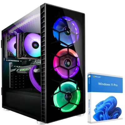 Produktbild von KRAFTPC High End Gaming-PC AMD Ryzen5 9600X - GeForce RTX5070 12GB - 1TB M.2 NVMe SSD - 32GB DDR5 - Win11 - WLAN - Gamer PC Desktop PC Gaming