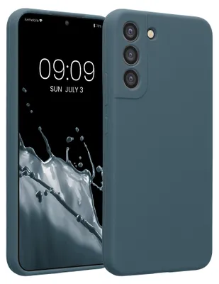 Produktbild von kwmobile Hülle kompatibel mit Samsung Galaxy S22 Plus - Hülle Silikon gummiert - Handyhülle - Handy Case in Dunkler Schiefer
