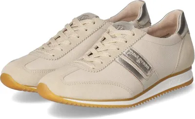 Produktbild von Paul Green Damen Low Sneaker Beige Leder Textil Mix Größe: 37,5