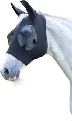 Produktbild von Covalliero Fliegenschutzmaske FinoStretch Fliegenmaske Schwarz Pony