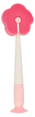 Image de Brosse de nettoyage 3-en-1 avec manche, pour verres et bouteilles