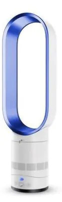 Produktbild von Elektrischer, flügelloser Ventilator, ultraleise, Luftreinigung, Fernbedienung, Ellipsenboden, für Zuhause, Schlafsaal, Blau, EU, 220 V