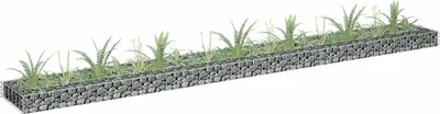 Produktbild von vidaXL Gabionen-Hochbeet Verzinkter Stahl 270x30x10 cm
