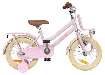 Produktbild von Aventuri Bella 3.0 Mädchenfahrrad 14 Zoll, Kinderfahrrad für 3 bis 5 Jahre, 95-110 cm, Mit Stützrädern, Rosa