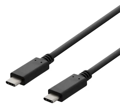 Produktbild von Deltaco USBC-2003, 3 m, USB C, USB C, USB 2.0, 0,48 Gbit/s, Schwarz