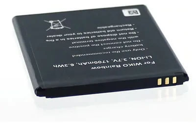 Produktbild von Akku für Wiko Rainbow Li-Ion 3,7 Volt 1700 mAh schwarz.