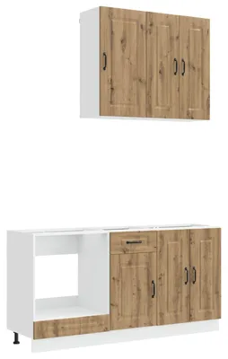 Produktbild von vidaXL Kücheneinheit KALMAR 5 pcs Artisan-Eiche Holzwerkstoff