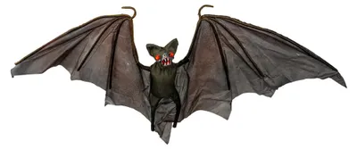 Produktbild von Fledermaus Deko mit Leuchtaugen 120cm als Halloween Deko