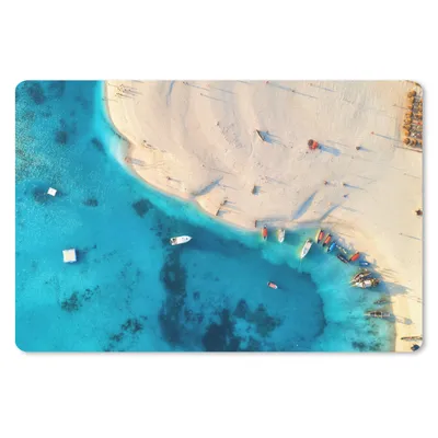 Produktbild von MuchoWow® Mauspad Mousepad Strand - Boot - Meer 27x18 cm - Mousepads - Maus Mat - Pad - Mausunterlage - Büroartikel - Desk Matten