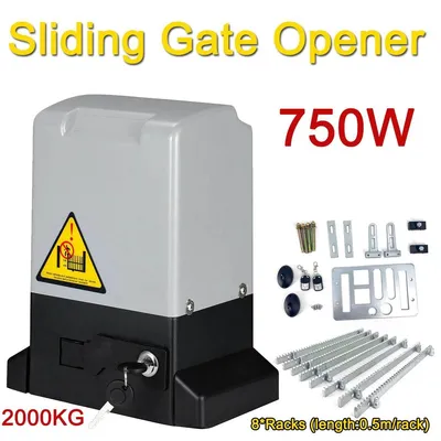 Produktbild von Elektrischer Schiebetorantrieb - AC Torantrieb - 750 W Leistung - Bis 2000 kg - Automatisch - Schwerlast - Gelb