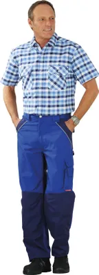 Produktbild von Planam Countryhemd 1/4 Arm Gr. 47/48 blau kariert