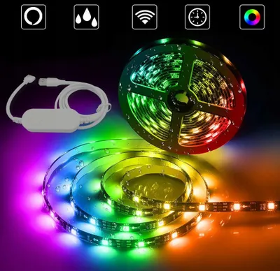 Zdjęcie produktu dla Pasek Taśma LED RGB 5m Sterowanie WiFi TUYA SMART