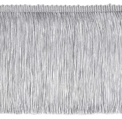 Fransenborte extrabreit ab 1m silber