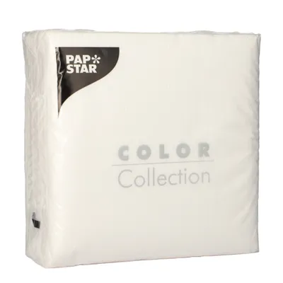 Zdjęcie produktu dla Papstar Prägeservietten weiß 33 cm x 33 cm 1 lagig 100 Stück