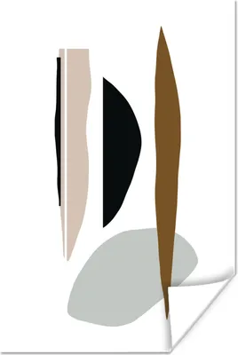 Produktbild von MuchoWow® Poster Abstrakt - Pastell - Design 120x180 cm - Kunstposter