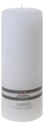 Produktbild von Stumpenkerze "Raureif" Weiß 200/78 mm
