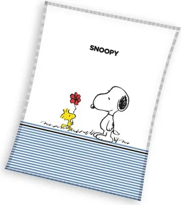 Produktbild von Peanuts - Decke, Fleece AG2915 (Einheitsgröße) (Weiß/Blau/Schwarz)