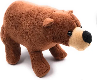 Immagine prodotto di Onwomania peluche in tessuto animale orso marrone in piedi predatore 22 cm