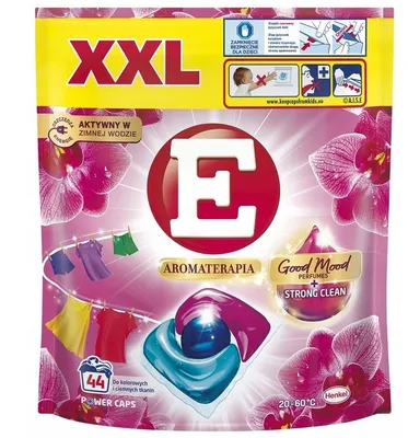 Produktbild von E Power Caps Aromaterapia Orchidea Kapsułki do prania kolorowych i ciemnych tkanin, 44 sztuki