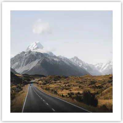 Produktbild von Poster - Poster ohne Rahmen - Weg Berg Gipfel - 50x50 cm - Wand Bild - Wanddeko - Wandbilder - Kunstposter - Wandposter - Bilder - Kunstdruck - Wanddekoration - Wandbild - P2XAC50x50-4833