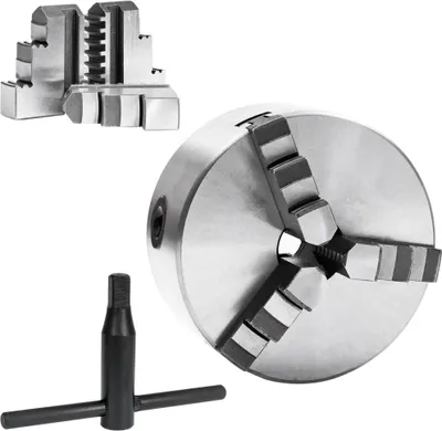 Immagine prodotto di vidaXL Mandrino per tornio a 3 griffe Autocentrante 125 mm acciaio