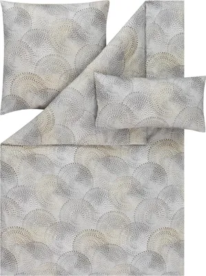 Produktbild von LOESCHEN Estella Ateliers Bettwäsche-Garnitur-Mako-Satin Orion  Farbe grau Größe 135x200+80x80+40x80