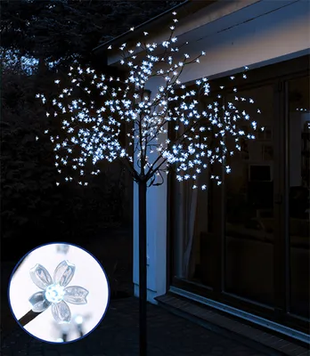 Immagine prodotto di 3.09 Albero di ciliegio in fiore 600 LED - Colore: bianco freddo - Numero articolo: 76002
