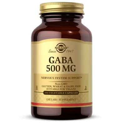 Produktbild von GABA 500 mg 100 pflanzliche Kapseln Solgar