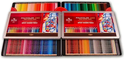 Obrázek produktu pro Barevné tužky KOH Polycolor sada 144 ks v kovovém pouzdře