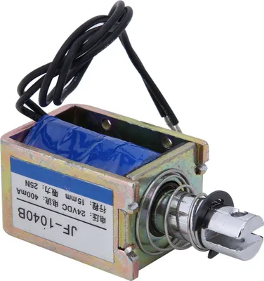 Obrázok produktu pre JF-1040B 25N 24V DC elektromagnet typu Push Pull Solenoid elektromagnet 15 mm zdvih