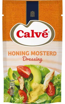 Produktbild von Calvé Honing Mosterd Salatdressing 70 ml – Cremige Honig-Senf Sauce für Salate
